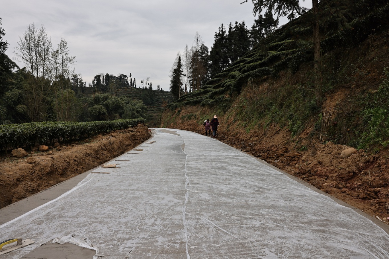 陽(yáng)坪村以工代賑項(xiàng)目已完成路面硬化的道路.JPG