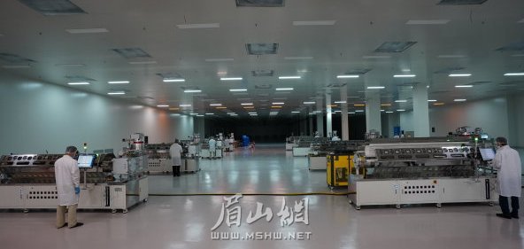 四川阿格瑞OLED新材料建設項目生產(chǎn)車間。