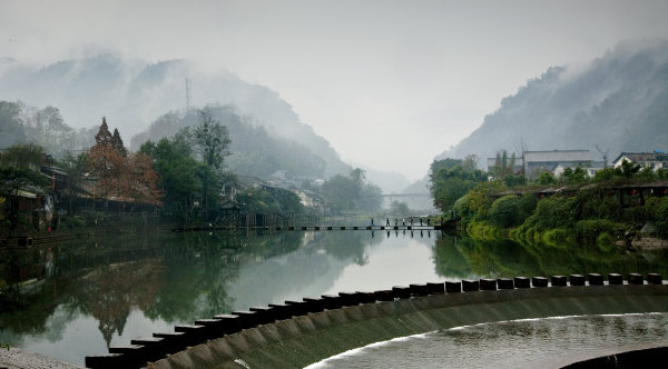 煙雨柳江 攝影：劉保。