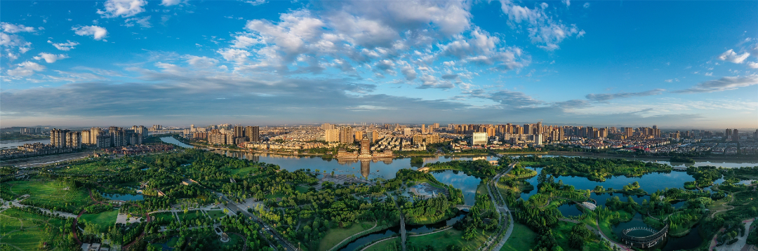 東坡區(qū)城市風(fēng)貌。